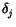 $ \delta_{j}^{}$